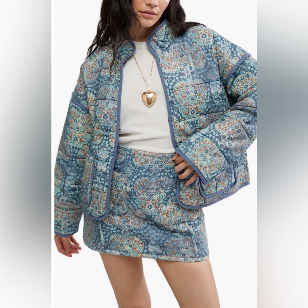 Free People jacket & skirt set. - Picture 2 of 5